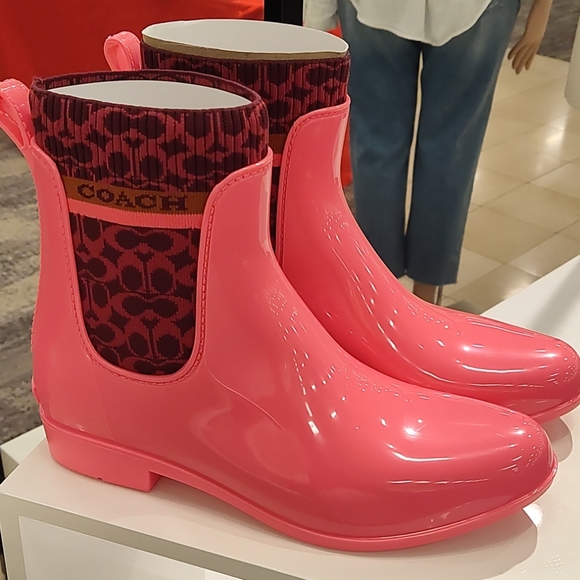 Coach Shoes - New! Coach Rivington Rubber Boots